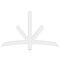 Ekena Millwork Alberta Architectural Grade PVC Gable Bracket, 60"W x 37 1/2"H x 2"D x 4"F, 15/12 Pitch GBP060X38X0204ALB00 - alternate 2